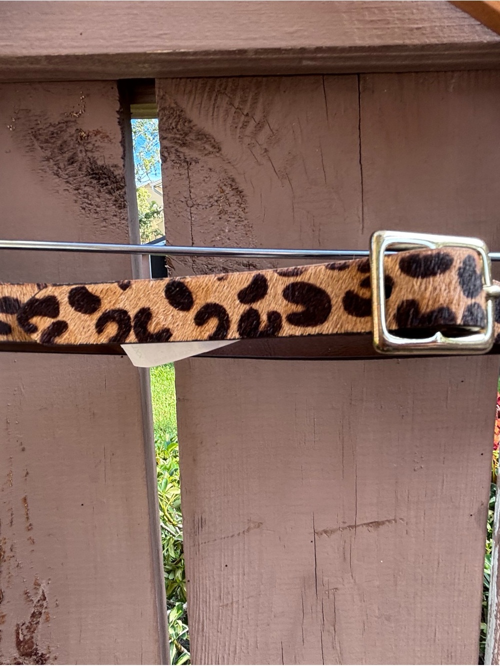 🛍️ MUST HAVE 🛍️ Leopard Print Skinny Belt in Tan and Black